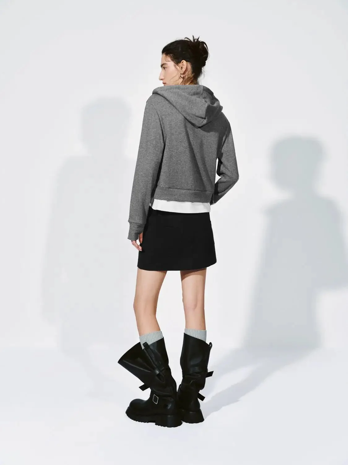8920-cotton-blend-drawstring-hooded-half-zip-sweatshirt-6.webp Cotton Blend Drawstring Hooded Half Zip Sweatshirt