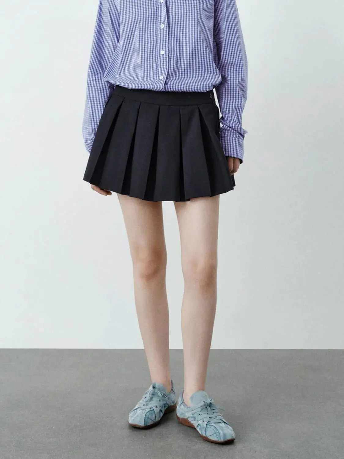 8959-timeless-a-line-pleated-mini-stretch-skirt-1.webp Timeless A-Line Pleated Mini Stretch Skirt