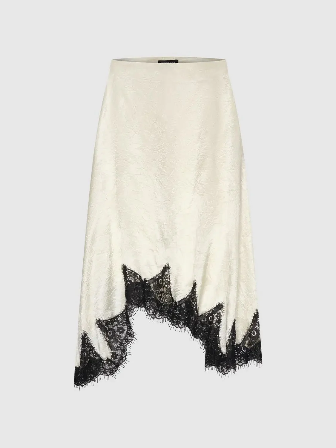 9086-irregular-lace-hem-a-line-skirts-2.webp Irregular Lace Hem A-Line Skirts