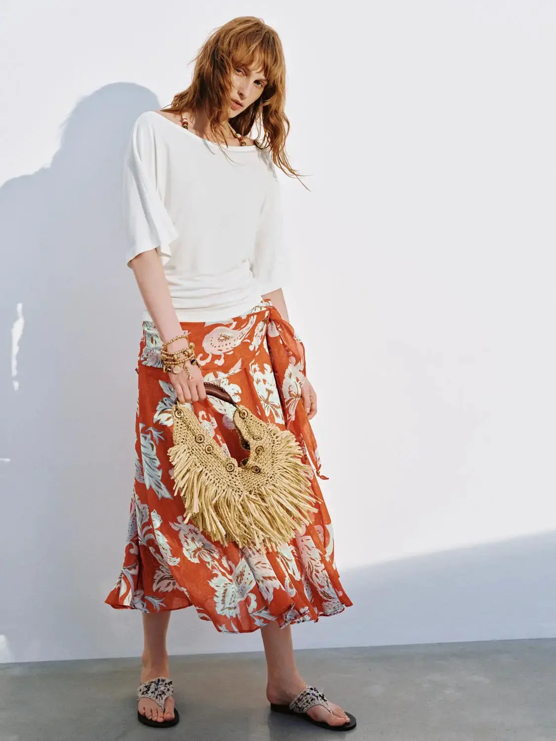 911-beaded-halter-strap-ruched-boat-neck-t-shirts-4.webp Beaded Halter Strap Ruched Boat Neck T Shirts
