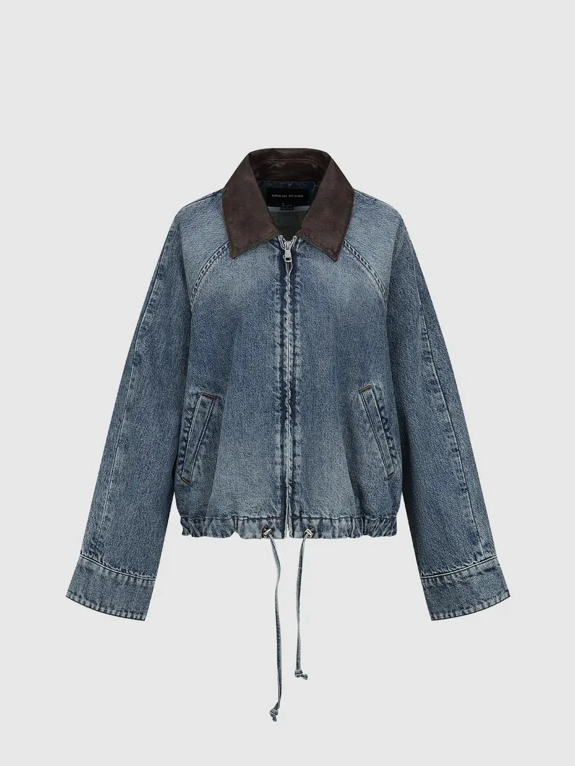 Contrast Denim Bomber Jackets