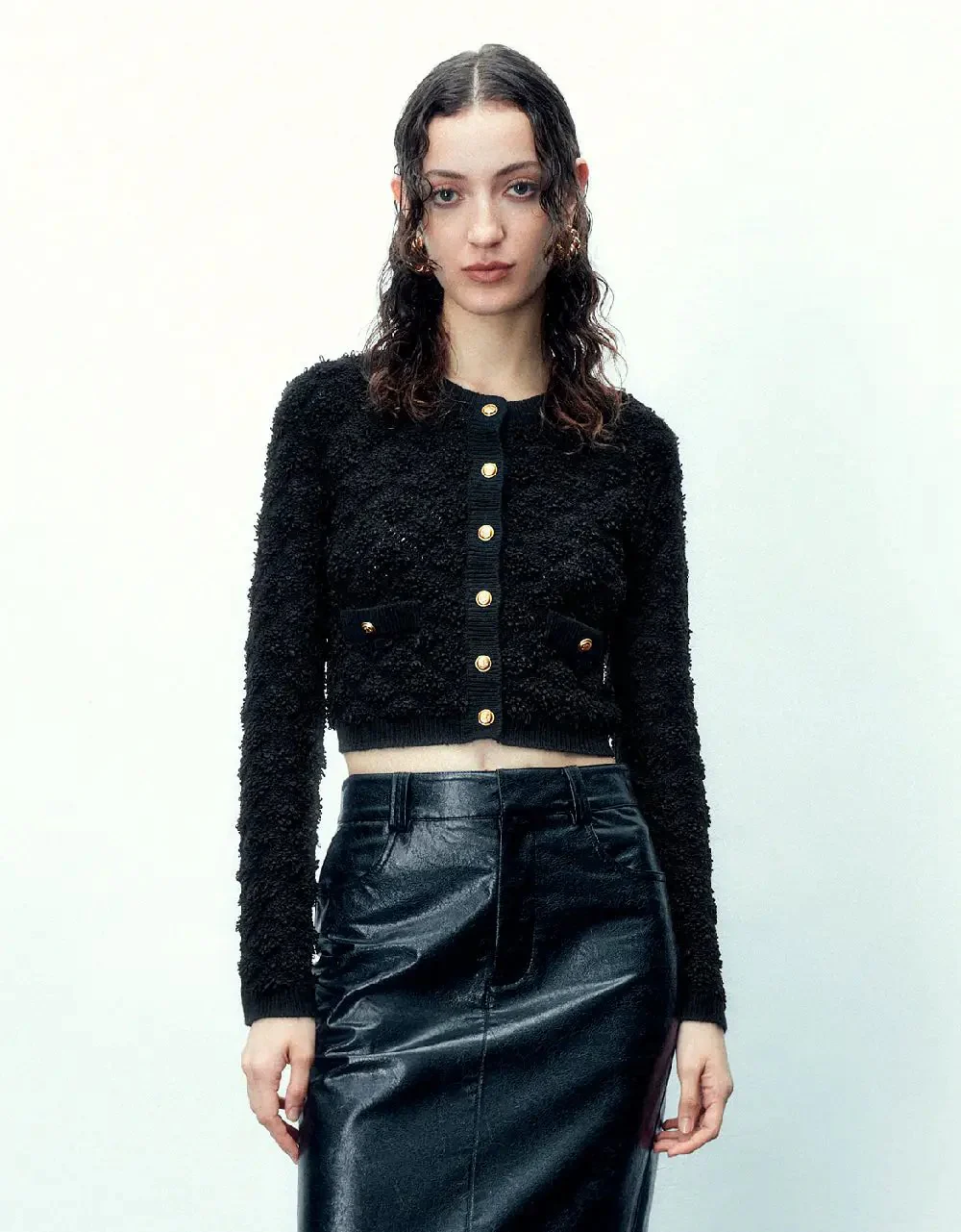 9281-button-up-tweed-knitted-cardigan-1.webp Button Up Tweed Knitted Cardigan