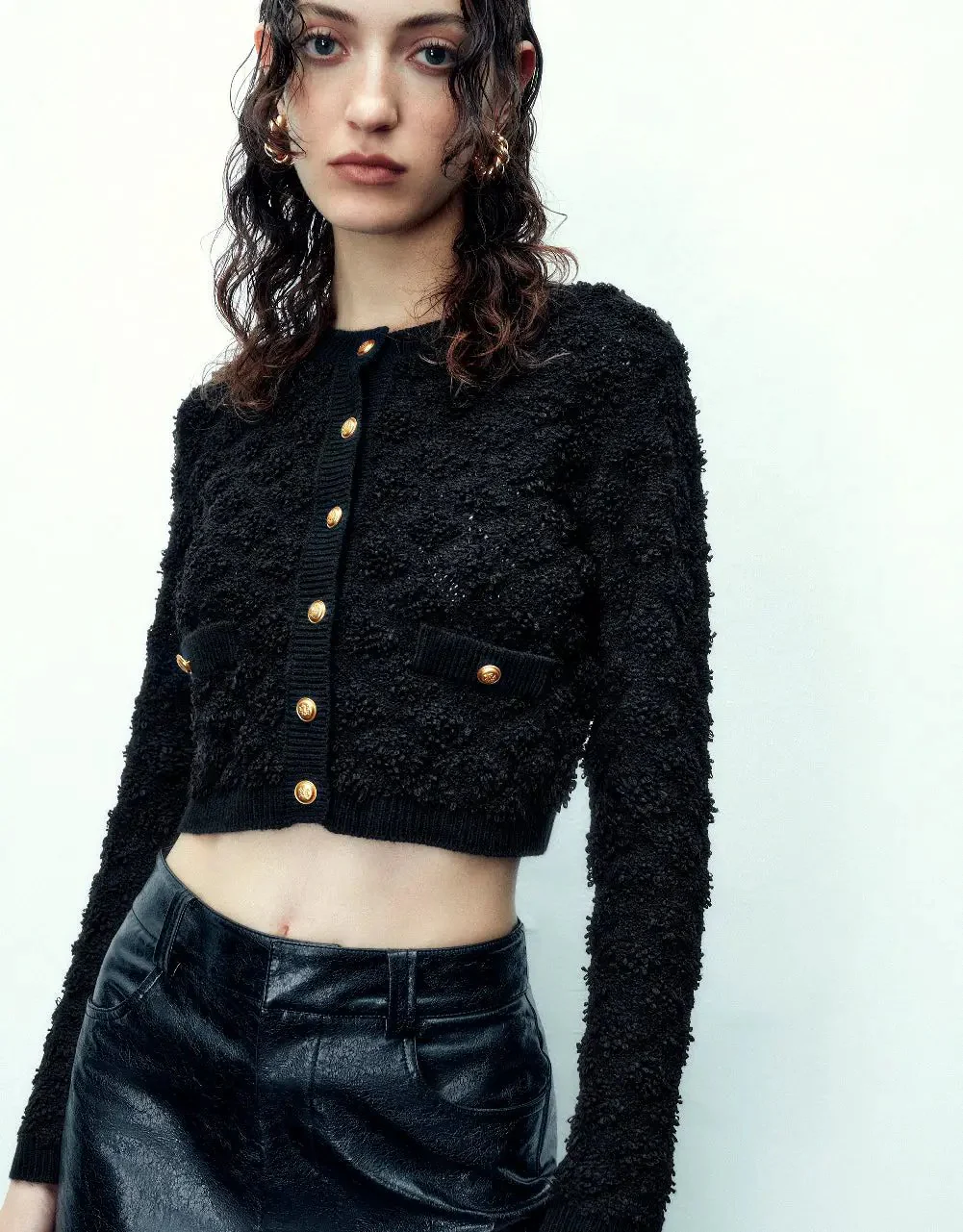 9281-button-up-tweed-knitted-cardigan-4.webp Button Up Tweed Knitted Cardigan