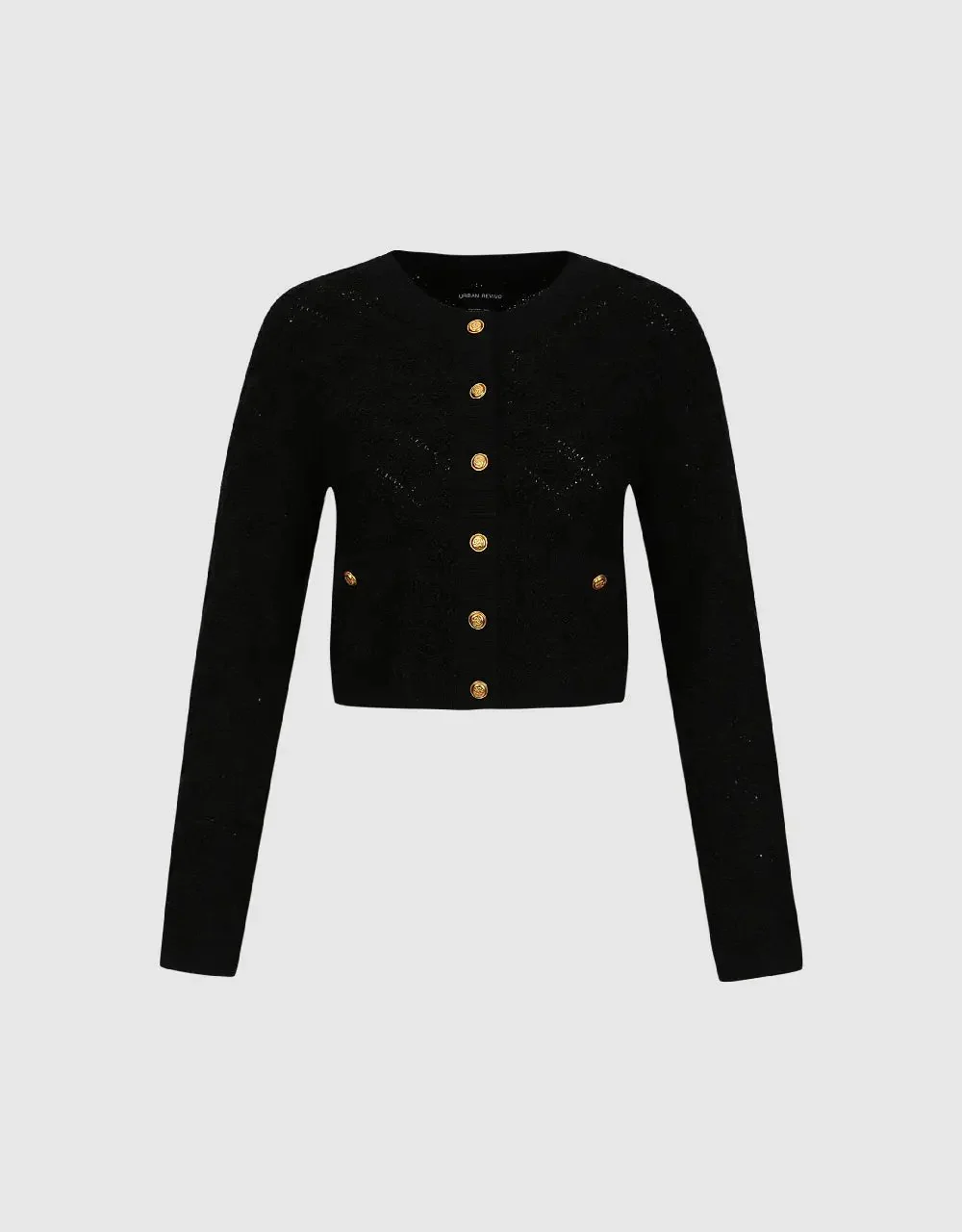 9281-button-up-tweed-knitted-cardigan-5.webp Button Up Tweed Knitted Cardigan