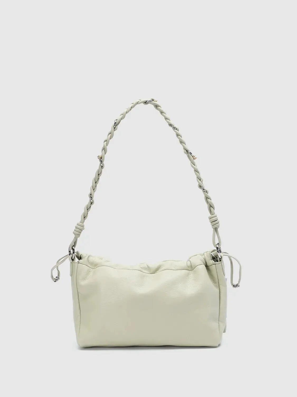 9292-cream-textured-shell-braided-strap-shoulder-bag-4.webp Cream Textured Shell Braided Strap Shoulder Bag