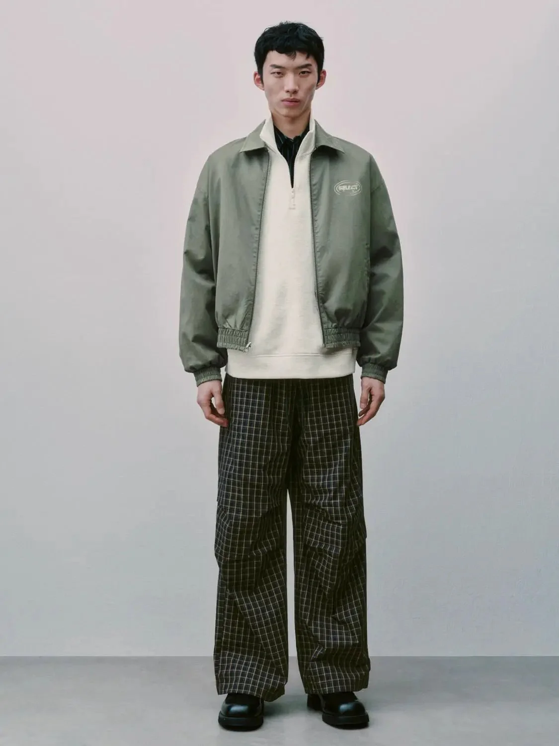 9305-plaid-cotton-relaxed-fit-pocket-wide-leg-pants-2.webp Plaid Cotton Relaxed Fit Pocket Wide Leg Pants