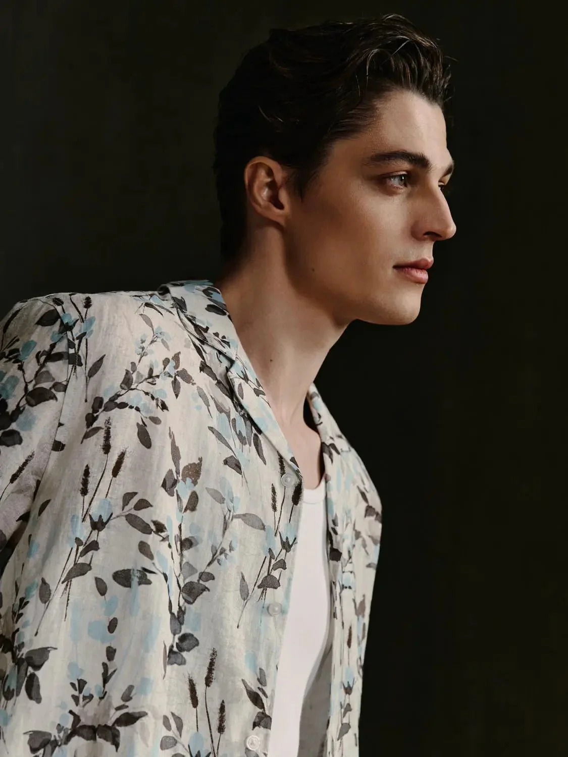 Linen Floral Lightweight Breathable Comfort Summer Style Short Sleeve Shirts