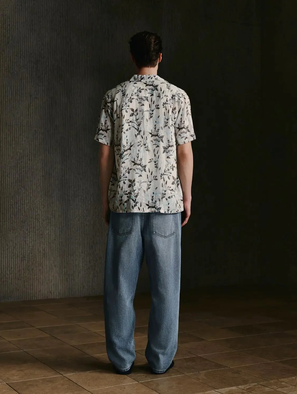 Linen Floral Lightweight Breathable Comfort Summer Style Short Sleeve Shirts