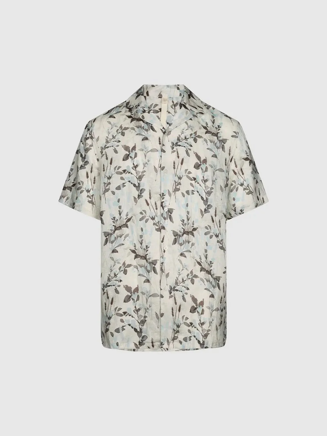 Linen Floral Lightweight Breathable Comfort Summer Style Short Sleeve Shirts