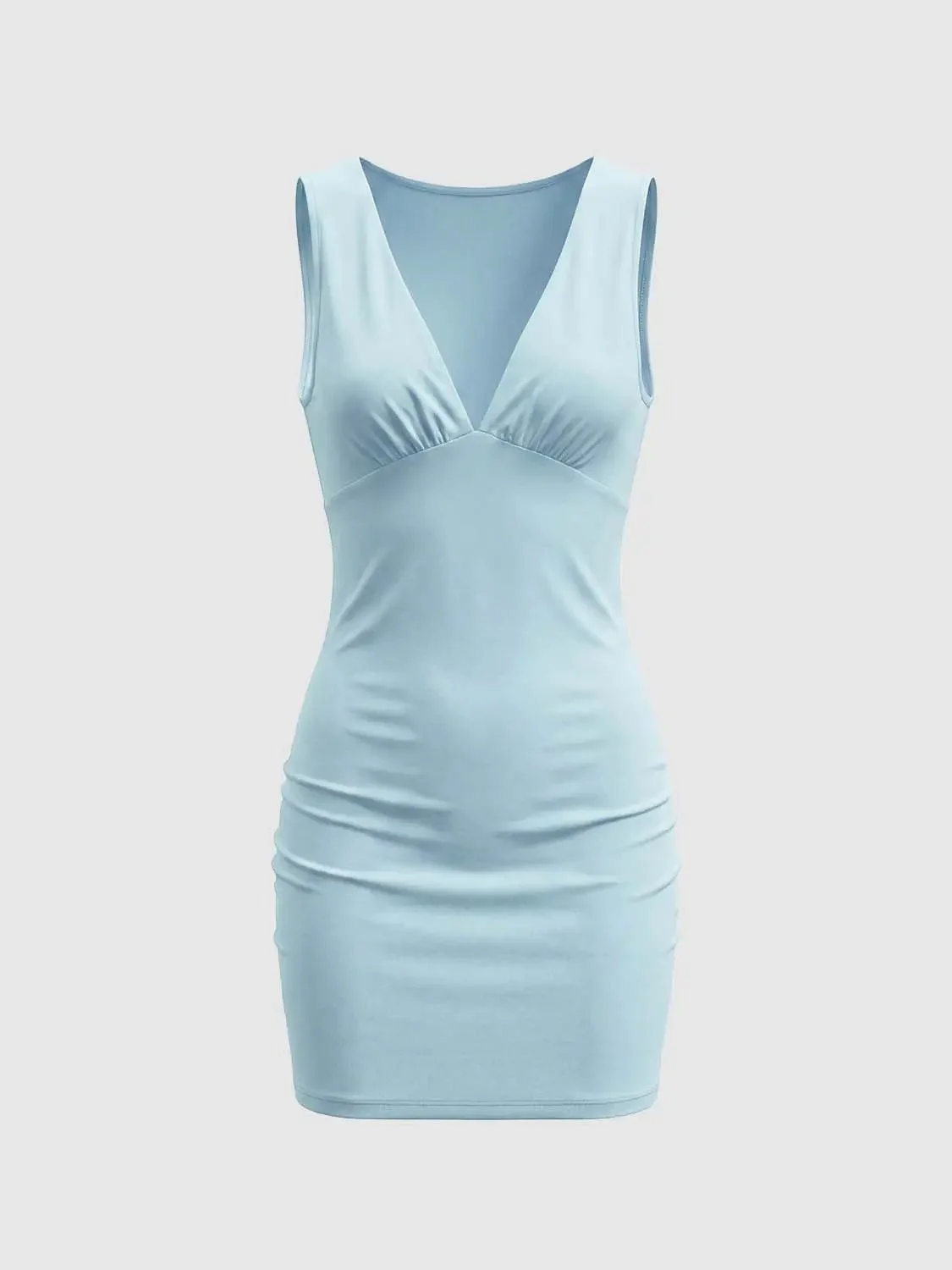 9355-modal-blend-v-neck-sleeveless-stretch-fabric-easy-care-bodycon-mini-dresses-6.webp Modal Blend V-Neck Sleeveless Stretch Fabric Easy Care Bodycon Mini Dresses