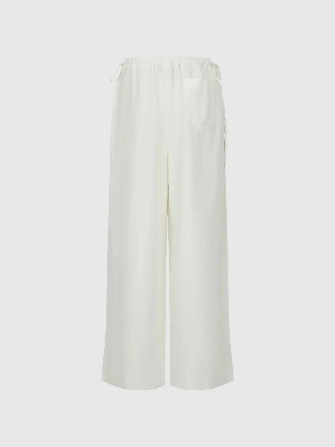 9454-linen-blend-breathable-drawstring-pull-on-wide-leg-pants-2.webp Linen Blend Breathable Drawstring Pull On Wide Leg Pants