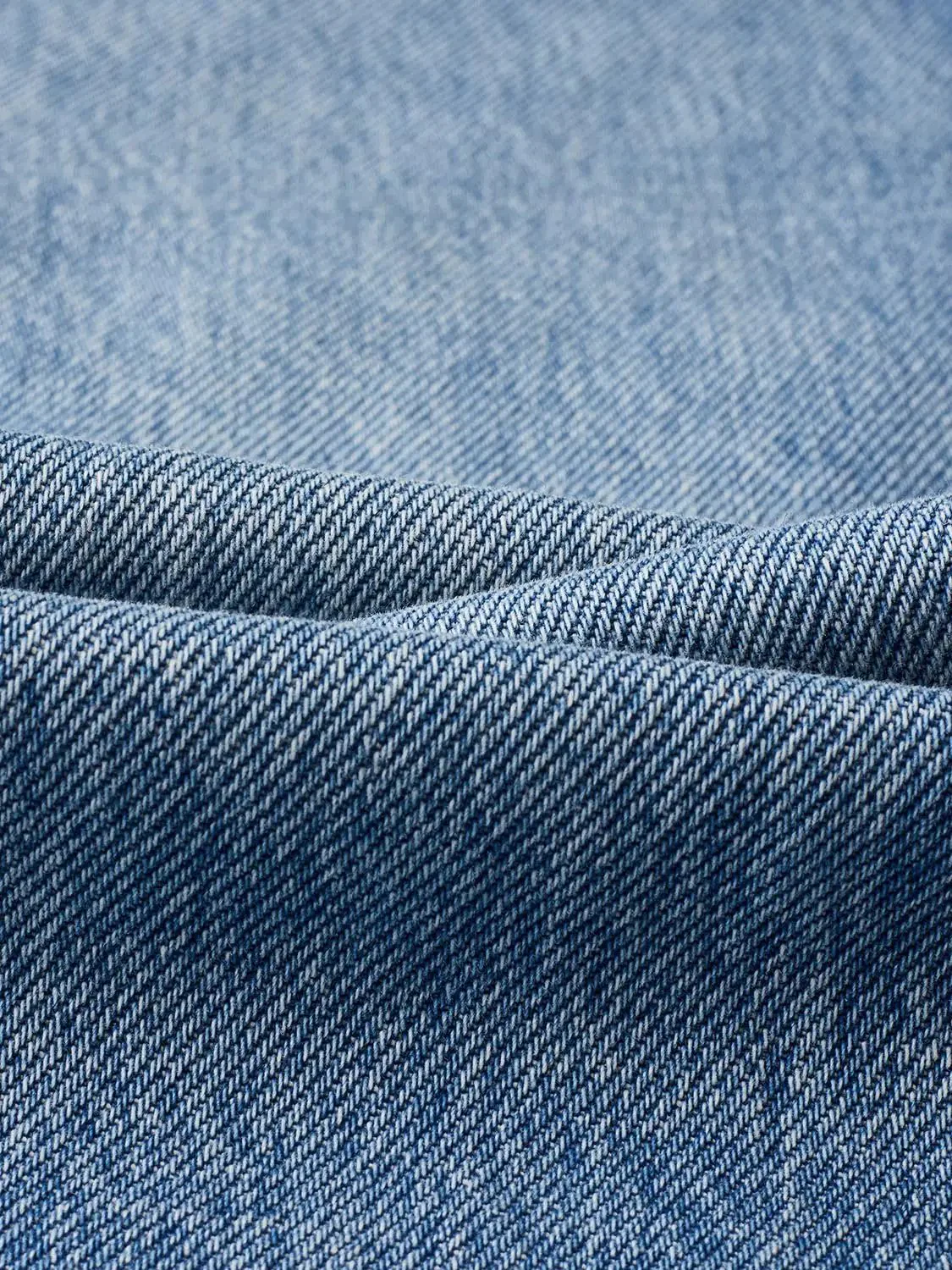 Denim Durable Comfort Fit Everyday Wear Wide Leg Jeans
