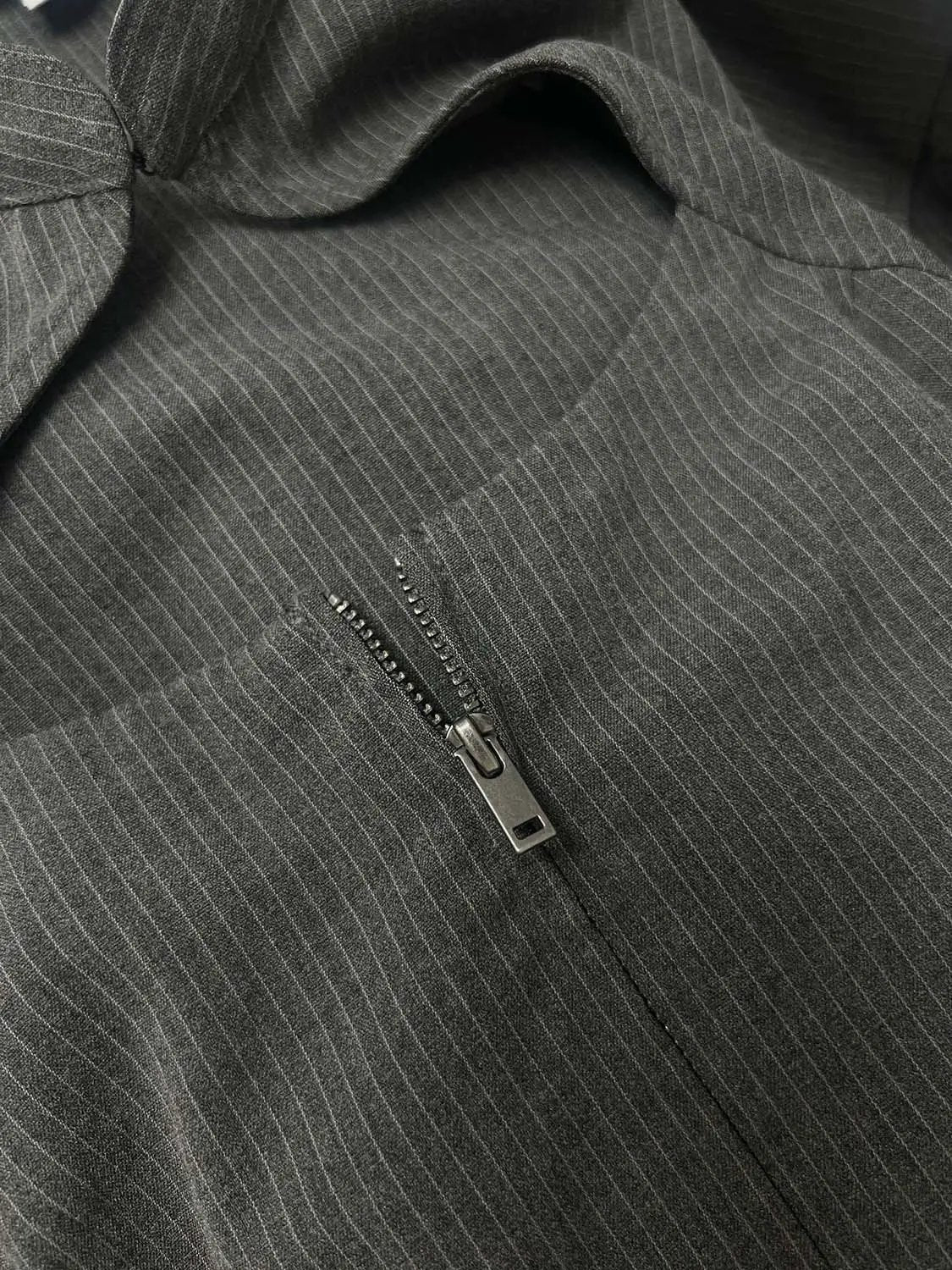 9491-lace-up-cutout-chest-zipper-front-slim-fit-premium-poly-blend-shirts-3.jpg Lace-Up Cutout Chest Zipper Front Slim-Fit Premium Poly Blend Shirts