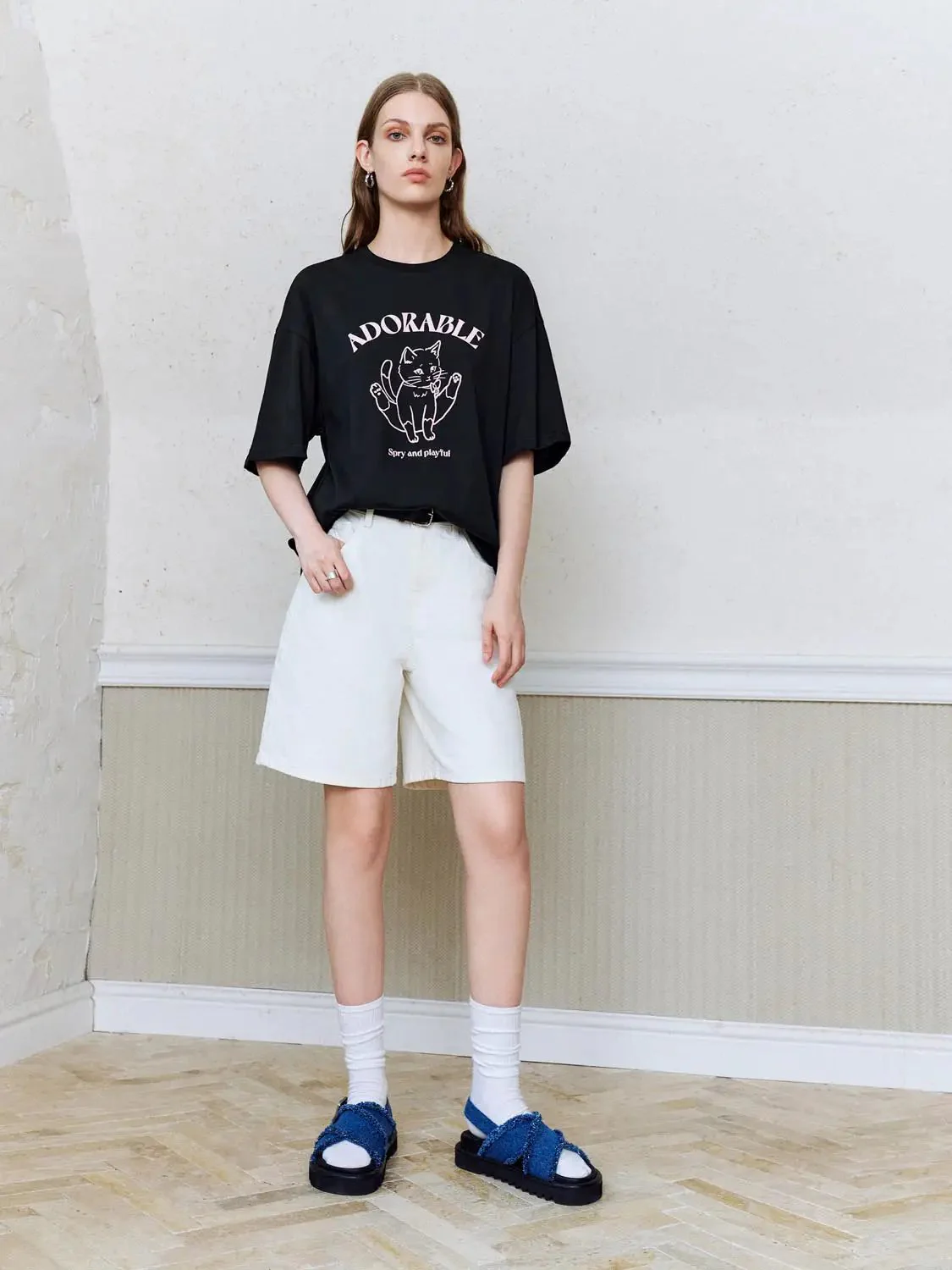 9631-cat-graphic-casual-top-soft-comfort-easy-care-t-shirts-4.webp Cat Graphic Casual Top Soft Comfort Easy Care T-Shirts