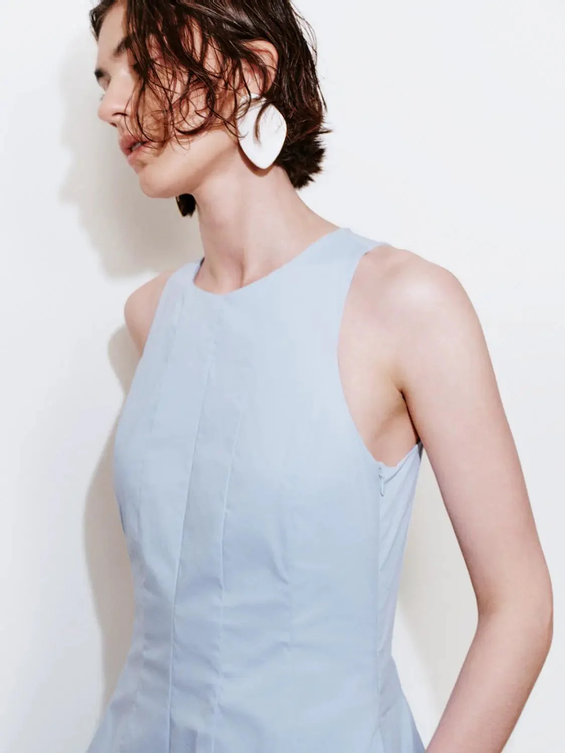 965-cotton-blend-sleeveless-seamed-balloon-midi-dresses-10.webp Cotton Blend Sleeveless Seamed Balloon Midi Dresses