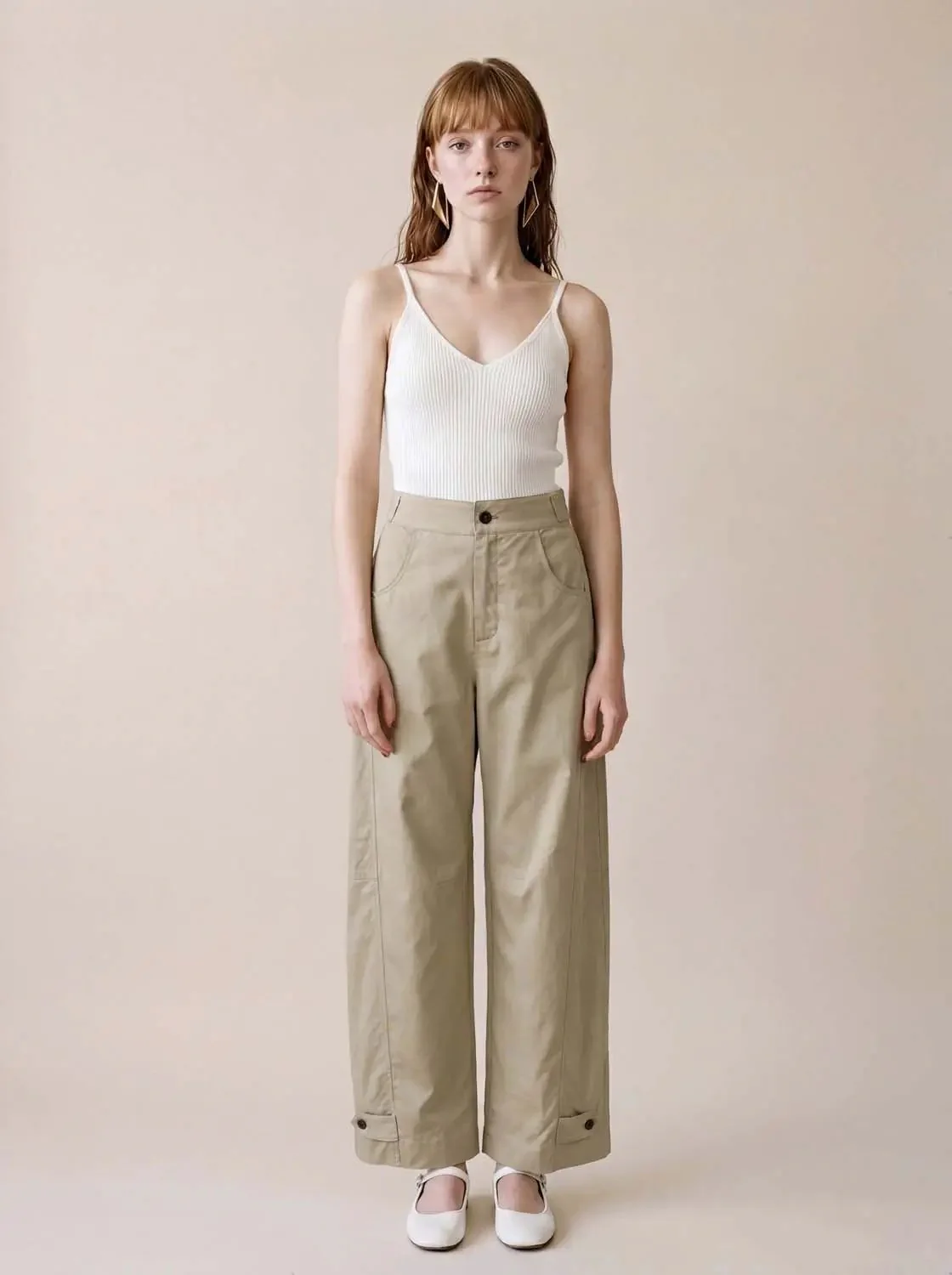 9722-stretch-high-waist-beige-cotton-modal-blend-fabric-wide-leg-pants-1.webp Stretch High Waist Beige Cotton Modal Blend Fabric Wide Leg Pants