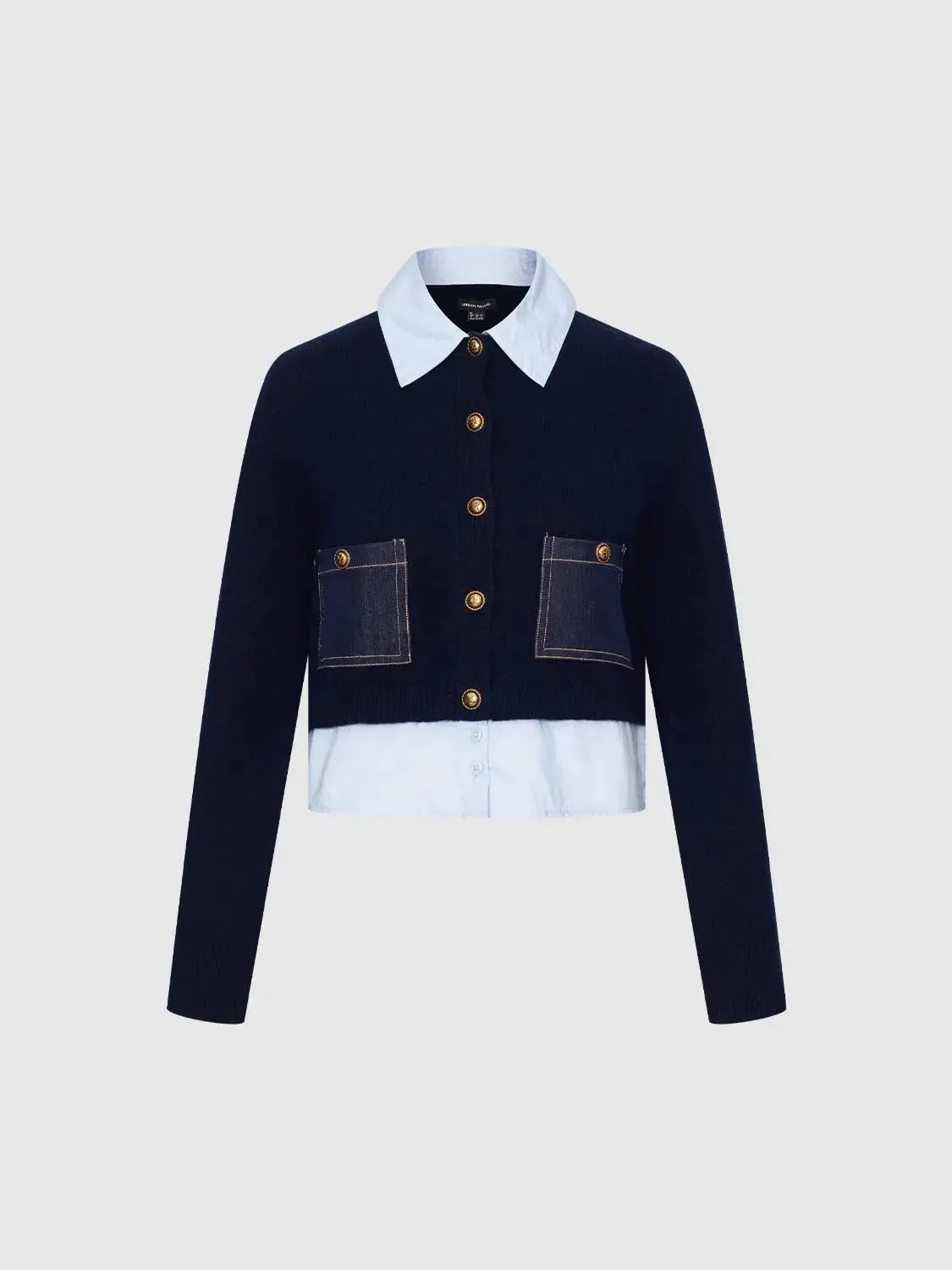 9758-navy-knit-cardigan-with-cotton-pockets-2-in-1-cardigans-7.webp Navy Knit Cardigan With Cotton Pockets 2 In 1 Cardigans