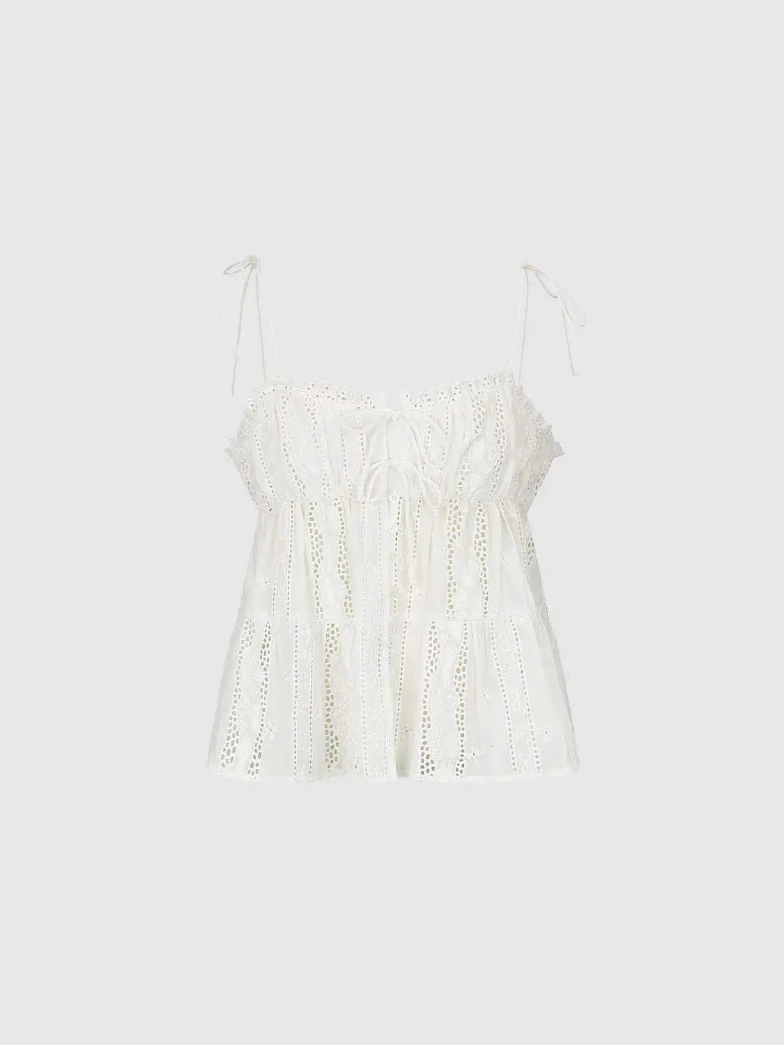 976-guipure-lace-tie-detail-strappy-cami-tops-for-summer-7.webp Guipure Lace Tie Detail Strappy Cami Tops For Summer