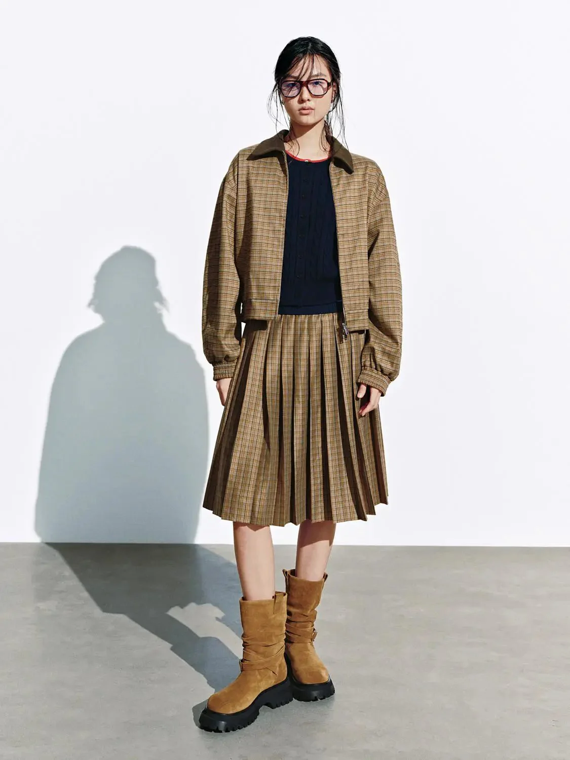 9775-layered-check-midi-with-contrast-fabric-skirt-7.webp Layered Check Midi With Contrast Fabric Skirt