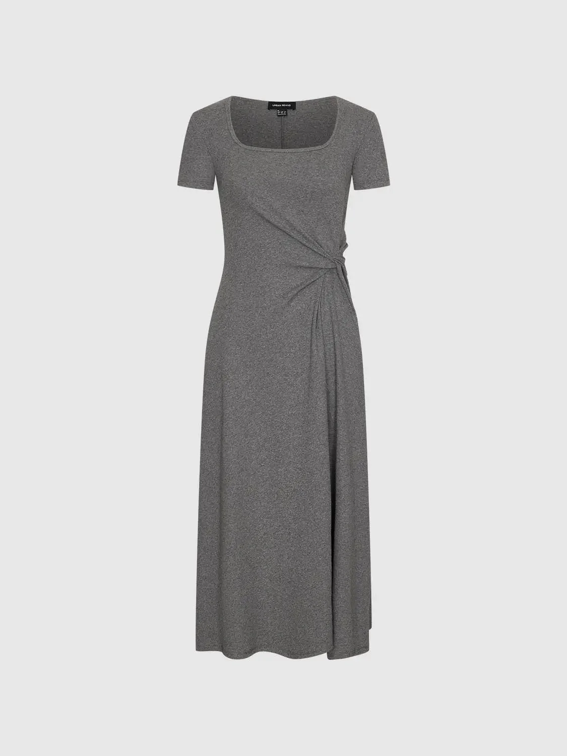 9781-cotton-blend-scoop-neck-draped-a-line-midi-dress-7.webp Cotton Blend Scoop Neck Draped A-Line Midi Dress