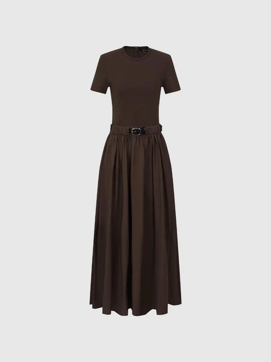 99-dark-brown-cotton-blend-belted-a-line-maxi-dresses-7.webp Dark Brown Cotton Blend Belted A-Line Maxi Dresses
